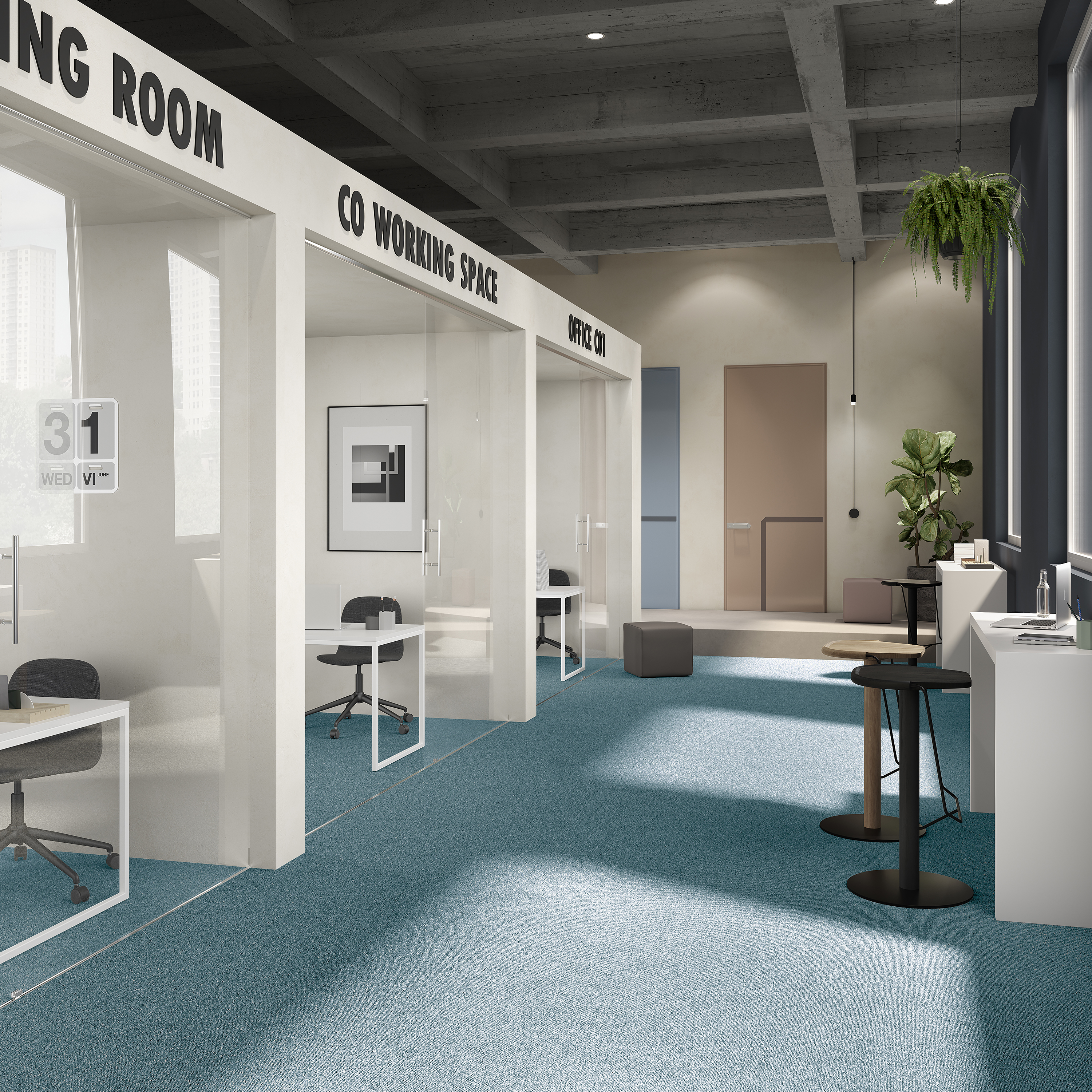 Ковровая плитка Medusa Tile 70 (500*500*5 мм) — купить в Екатеринбурге