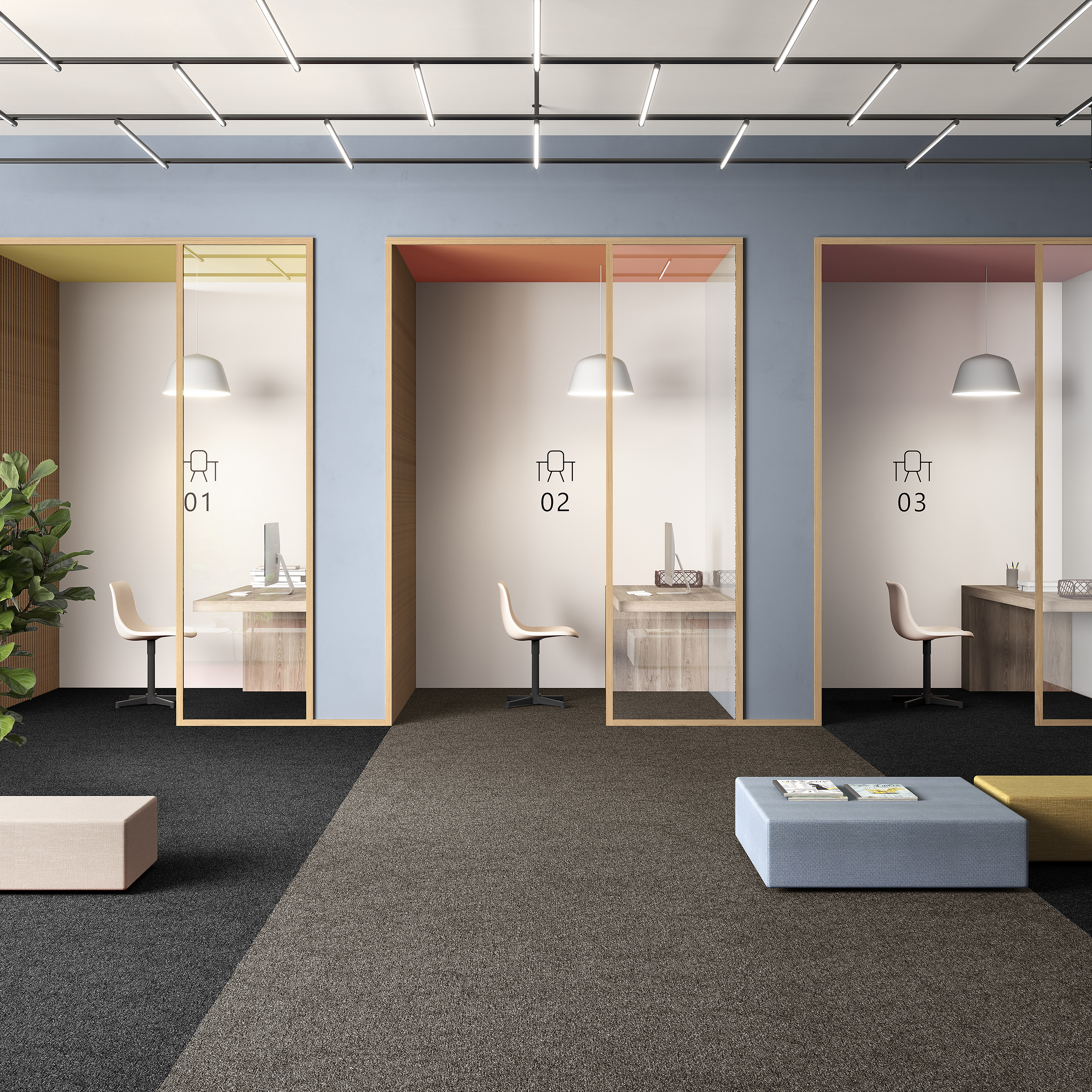 Ковровая плитка Medusa Tile 43 (500*500*5 мм) — купить в Екатеринбурге