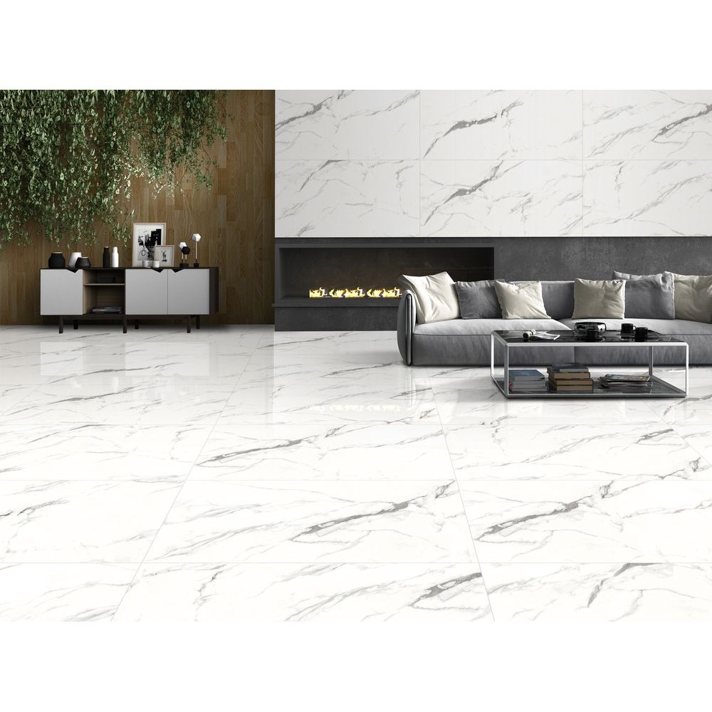 Керамогранит "Ennface" 600*1200 Polaris Glossy Полированный Белый — купить в Екатеринбурге